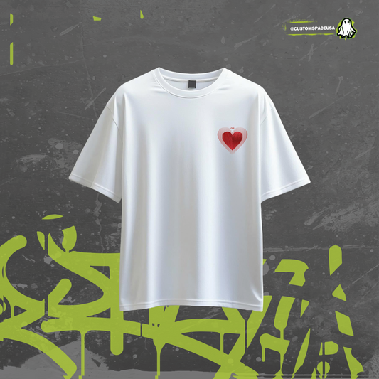 Camiseta Corazón Bordado